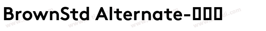 BrownStd Alternate字体转换